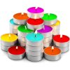 Colourful Tealight Candles